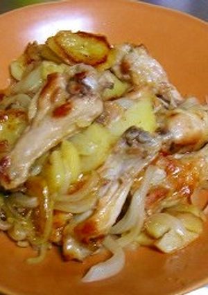 驚きの鶏手羽元とじゃがいものビール煮!-レシピのメイン写真