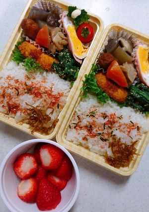 ☆高校生娘と私のお弁当☆13-レシピのメイン写真