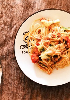ツナトマトパスタ-レシピのメイン写真