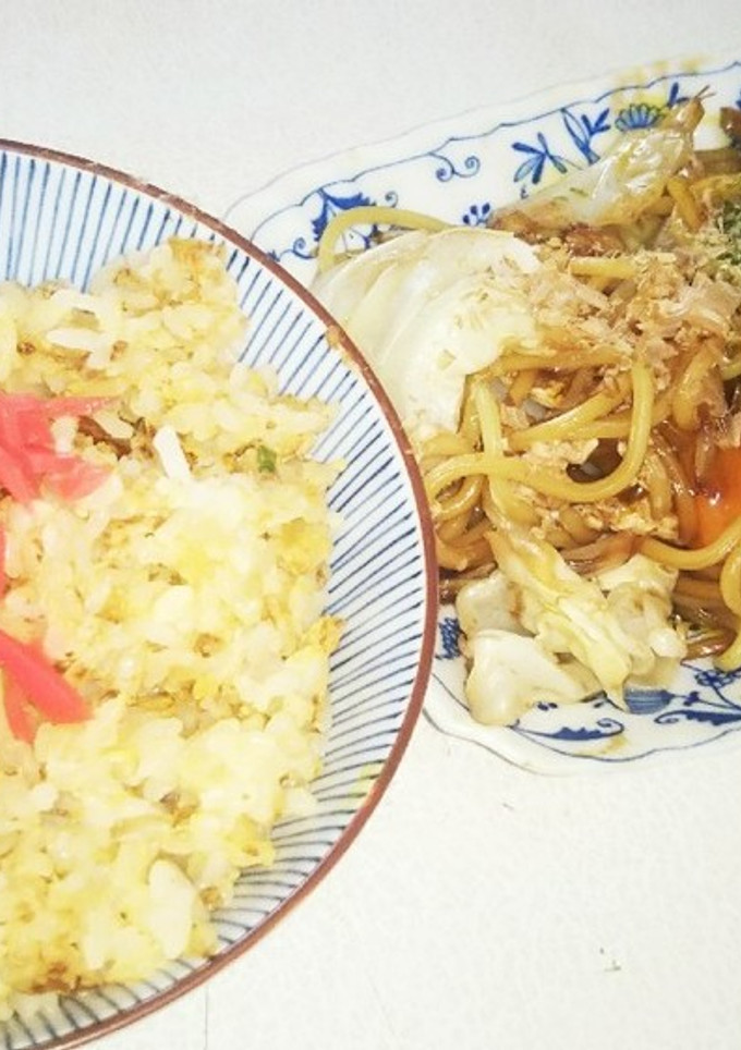 無油炒飯無油焼きそば（血管ダイエ1350-レシピのメイン写真