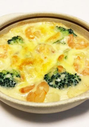 エビとブロッコリーの豆乳グラタン-レシピのメイン写真