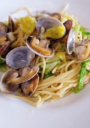 春キャベツとあさりのパスタ-レシピのメイン写真