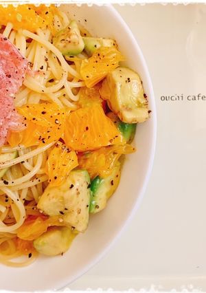 アボカドとみかんの冷製パスタ-レシピのメイン写真