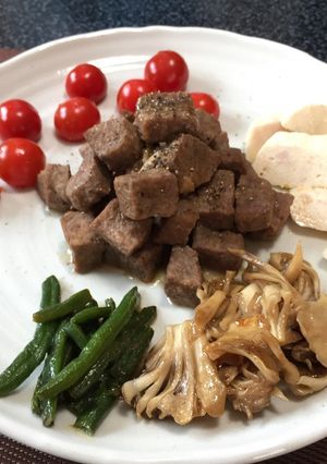 サイコロステーキと野菜ミックス-レシピのメイン写真