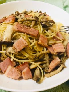 たっぷりキノコとベーコンの和風スパゲティ-レシピのメイン写真