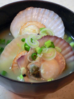 ベビーホタテ(ホタテ稚貝)のお味噌汁-レシピのメイン写真