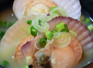 ベビーホタテ(ホタテ稚貝)のお味噌汁-レシピのメイン写真