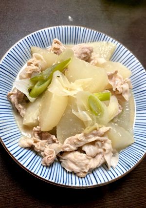 大根と豚肉の味噌煮♡-レシピのメイン写真