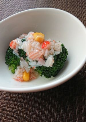 簡単♪ブロッコリーと蟹カマ餡かけ★弁当-レシピのメイン写真