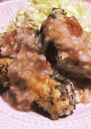 ダイエット♡ササミのゆかりソテー梅ダレ-レシピのメイン写真