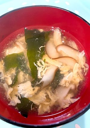 白だしで☆椎茸と卵のスープ-レシピのメイン写真