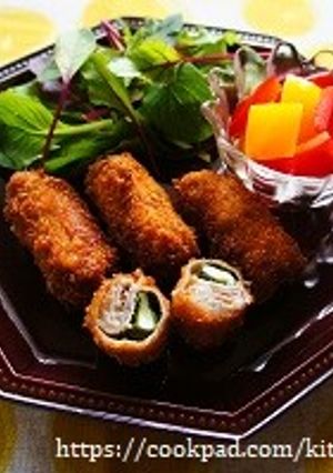 のび～る！さけるチーズの豚しそ巻きフライ-レシピのメイン写真