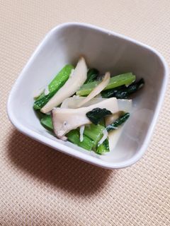 常備菜 | 小松菜としらすの醤油炒め-レシピのメイン写真