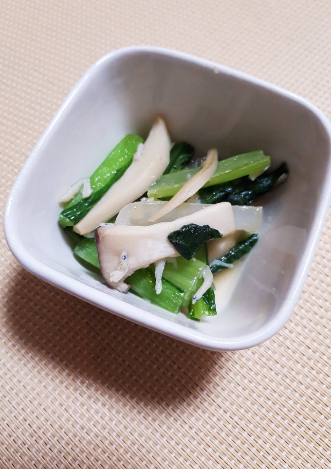 常備菜 | 小松菜としらすの醤油炒め-レシピのメイン写真
