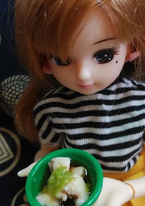 リカちゃんサイズ♡白子ポン酢ꕤ*.ﾟ-レシピのメイン写真