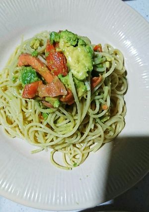 サーモンとアボガドの和風パスタ-レシピのメイン写真