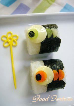 キャラ弁☆簡単　こいのぼりおにぎり♪-レシピのメイン写真