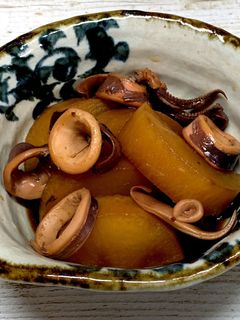イカと大根の簡単煮物♪-レシピのメイン写真