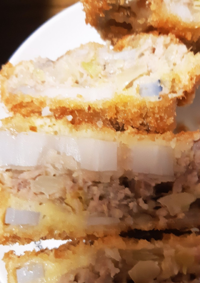 キャベツたっぷり！蓮根のはさみ揚げ-レシピのメイン写真