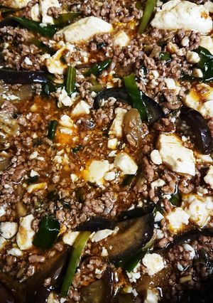 茄子入り 挽肉たっぷり麻婆豆腐-レシピのメイン写真