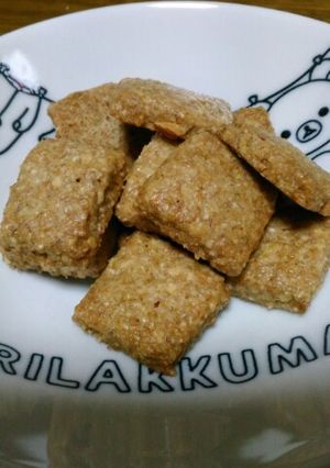 ザクッと食感♡グラハム粉たっぷりクッキー-レシピのメイン写真