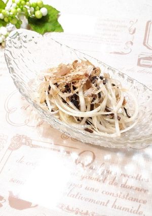 白髪ねぎと塩昆布のしゃきしゃきサラダ♪-レシピのメイン写真