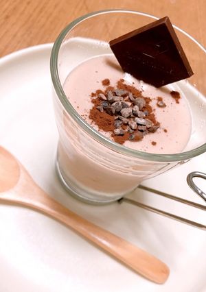 低糖質！プロテインで簡単チョコプリン-レシピのメイン写真