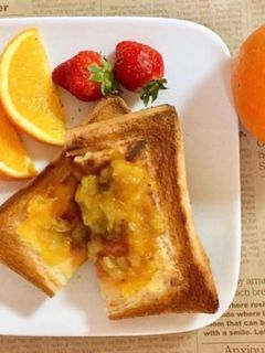 ママレードチーズトースト。:°ஐ♡*-レシピのメイン写真