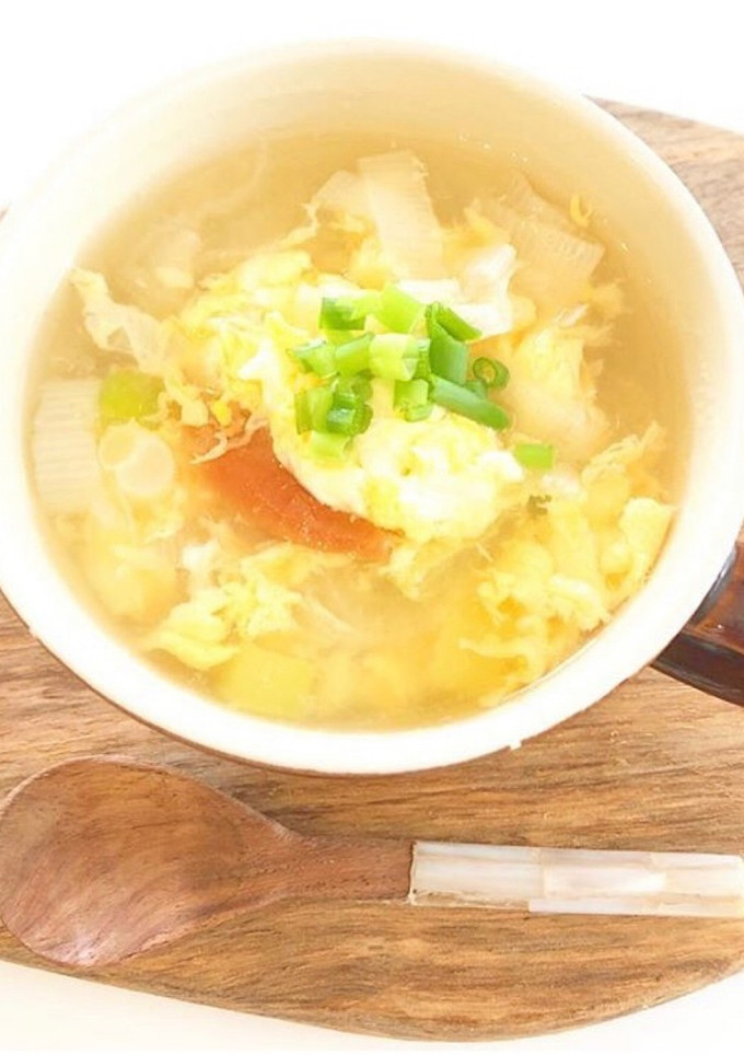 長ネギと梅のかき玉スープ-レシピのメイン写真