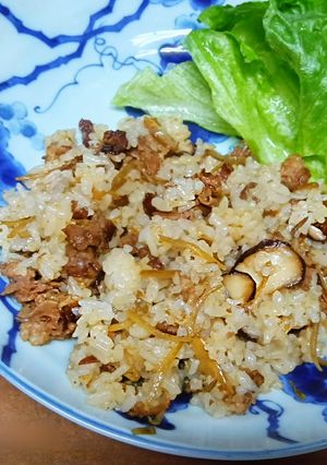 牛ゴボウもちもちピラフ-レシピのメイン写真