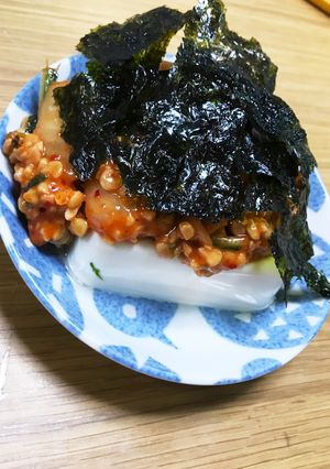 まぜるだけ簡単！韓国風冷奴-レシピのメイン写真