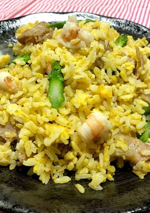 海老とアスパラのチャーハン-レシピのメイン写真