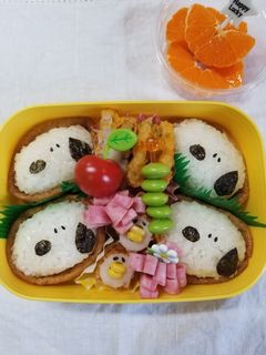 キャラ弁☆スヌーピーいなり☆-レシピのメイン写真
