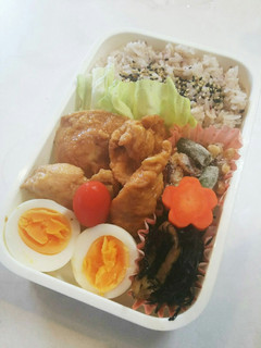 お弁当(4/22)鳥の甘酢漬け-レシピのメイン写真