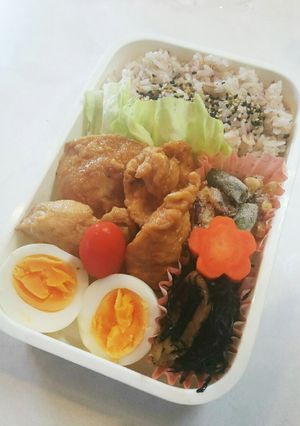 お弁当(4/22)鳥の甘酢漬け-レシピのメイン写真
