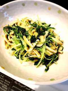 簡単!水菜と揚げの煮浸し♥-レシピのメイン写真