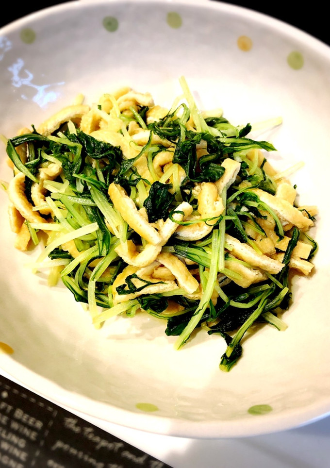 簡単！水菜と揚げの煮浸し♥-レシピのメイン写真