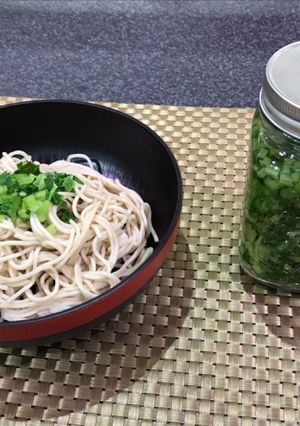 さっぱりつ〜ん、葉わさび蕎麦・葉わさび漬-レシピのメイン写真
