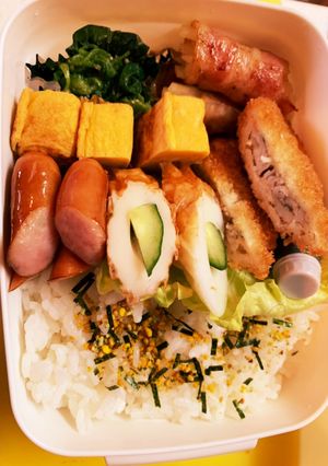 旦那の弁当 簡単材料-レシピのメイン写真