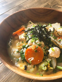 お豆腐de鶏だしスープの親子丼-レシピのメイン写真