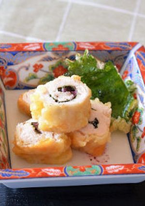 鶏ささみのしそ梅巻き♪-レシピのメイン写真