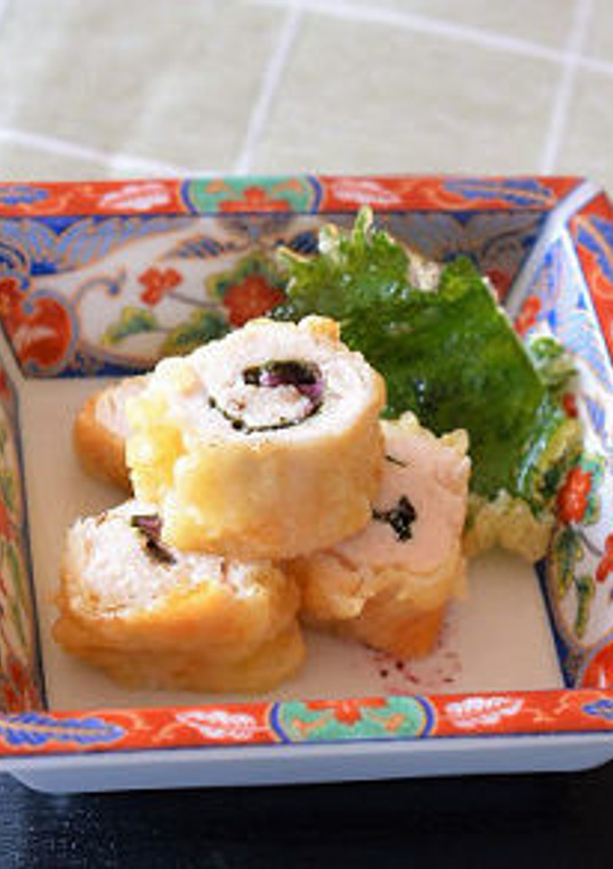 鶏ささみのしそ梅巻き♪-レシピのメイン写真
