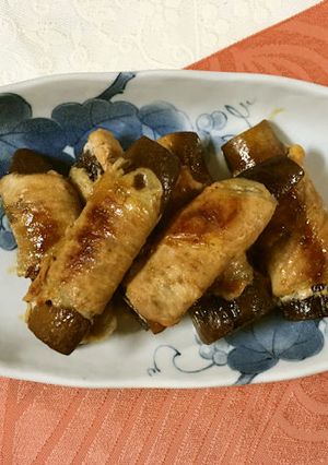 長ナスの豚肉巻きノンオイル青じそ味～♪-レシピのメイン写真
