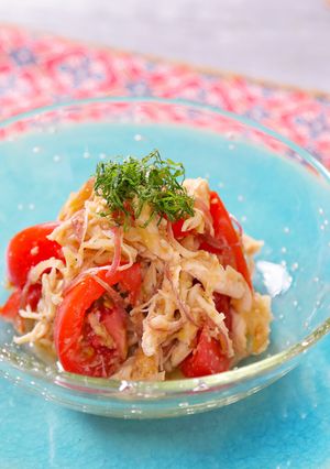 みょうがとトマトのごま酢味噌和え-レシピのメイン写真