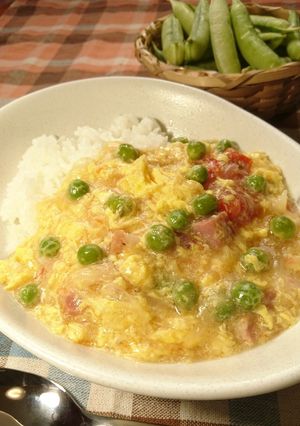 うすいえんどうの洋風あんかけライス-レシピのメイン写真