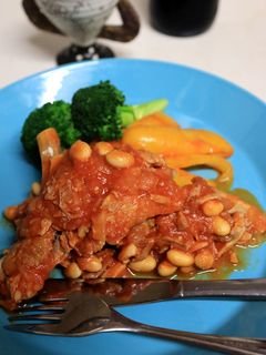 スペアリブと大豆のトマト煮込み-レシピのメイン写真