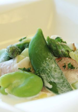 グリーン野菜のクリームソース-レシピのメイン写真