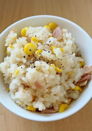 べーコーンごはん♡ (とうもろこしご飯)-レシピのメイン写真