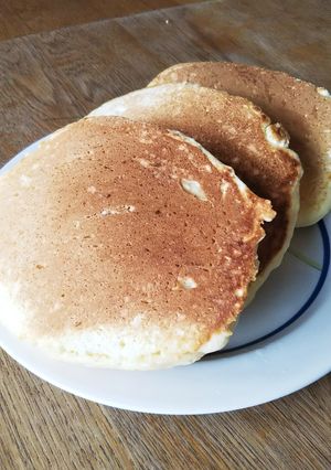 Mix粉不使用の腹割れホットケーキ-レシピのメイン写真