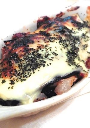 豚バラ肉となすの味噌ミルフィーユ-レシピのメイン写真